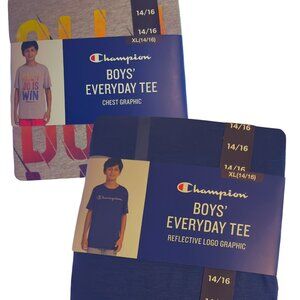 Brand New 2 - Champion Boy's T-Shirt, Size 14/16, XL